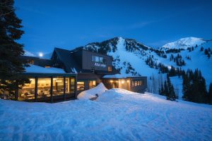 Alta Lodge Exterior at Night