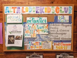 Kids Club Activity Board