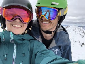 Jules & Mike. Skiing Alta. 